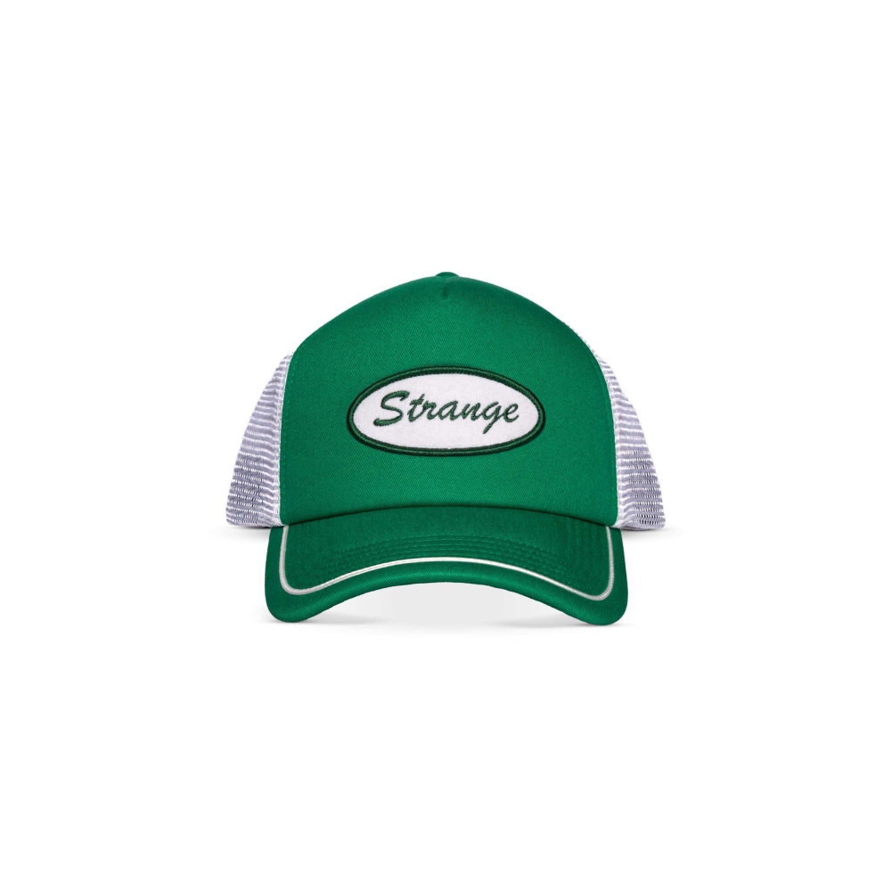 Wrangler Stranger things - Felt Patch Trucker pet - Wit/Groen